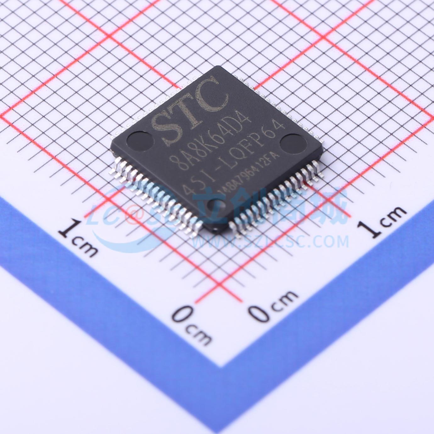 单片机(MCU/MPU/SOC) STC8A8K64D4-45I-LQFP64 STC8A8K64D4-45I-L