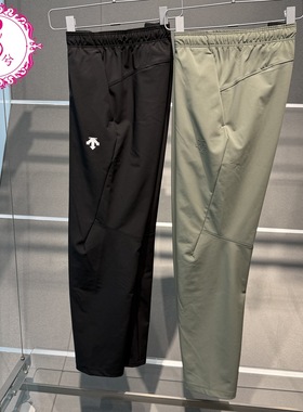 DESCENTE迪桑特2025秋冬男士运动健身防水薄绒梭织长裤D5431TPT55