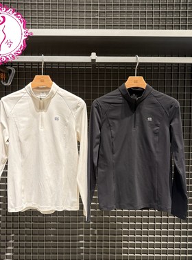 KOLON SPORT可隆2026春季女士吸湿速干半拉链长袖T恤LKZT6SN026