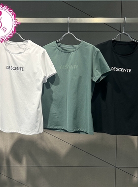 DESCENTE 迪桑特2025夏季女士ESSENTIAL系列短袖针织衫D5232ETS50