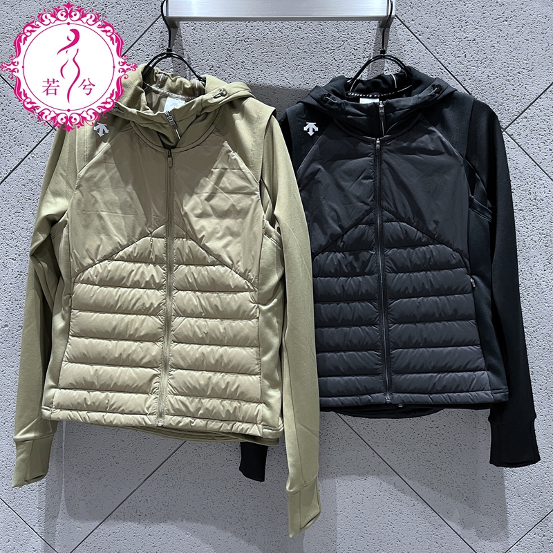 DESCENTE迪桑特冬季款女士羽绒马夹三合一上衣两件套D4432RTT01A