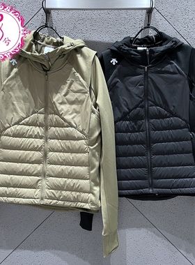 DESCENTE迪桑特冬季款女士羽绒马夹三合一上衣两件套D4432RTT01A