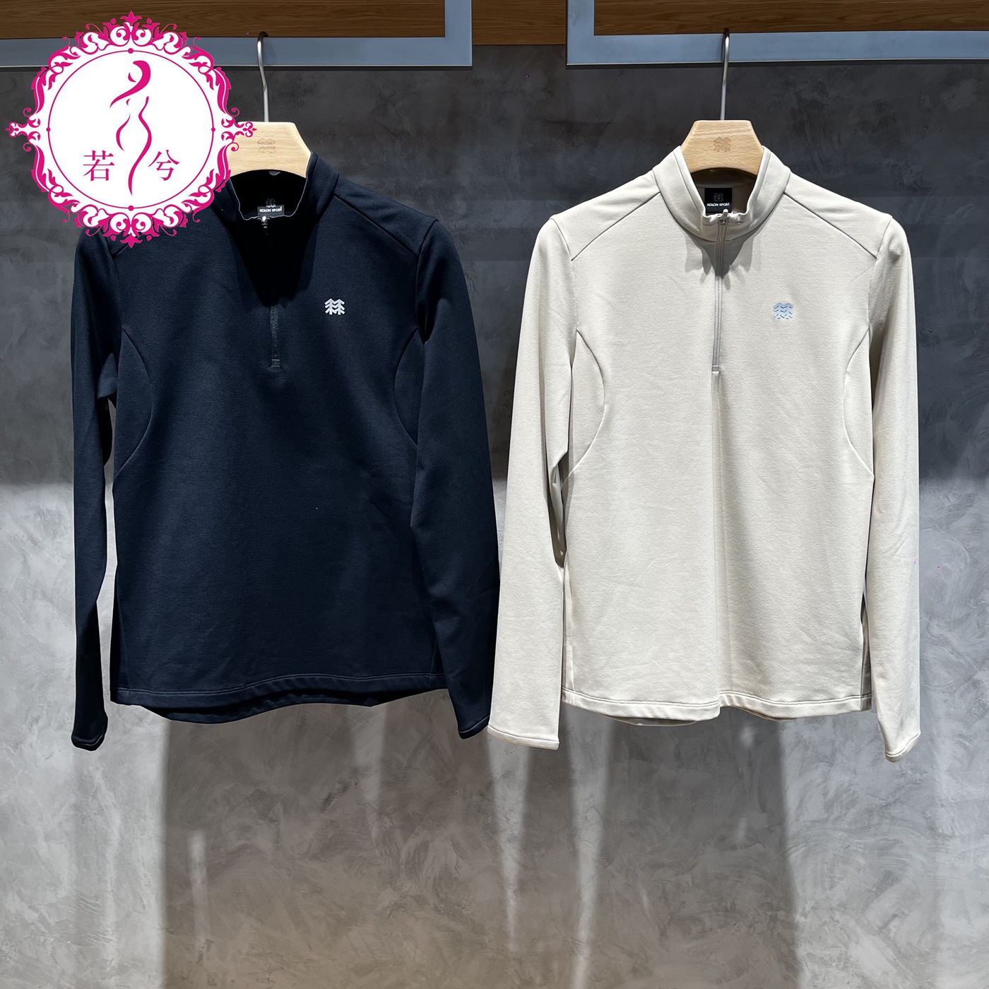 KOLON SPORT可隆2025秋冬女士微拉绒半拉链长袖T恤LKZT5WN116