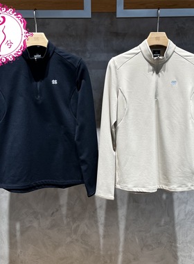 KOLON SPORT可隆2025秋冬女士微拉绒半拉链长袖T恤LKZT5WN116