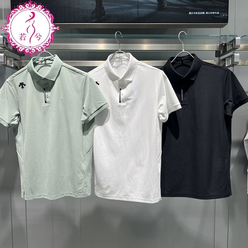 DESCENTE迪桑特25夏季男士训练速干吸湿排汗短袖POLO衫D5231TPS54