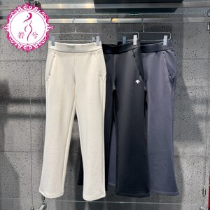 DESCENTE迪桑特2026春季女士针织运动休闲微喇长裤D6132TFP32