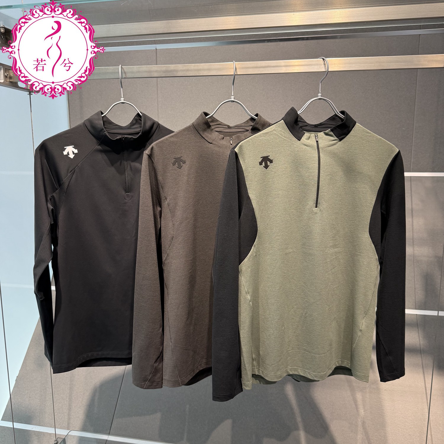 DESCENTE迪桑特2025秋冬男士运动健身吸湿速干长袖卫衣D5431TTL57