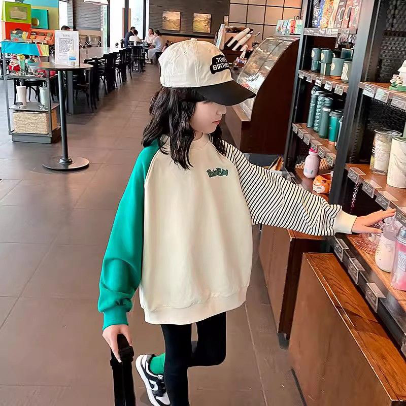 女童春秋打底衫宝宝新款韩版儿童宽松条纹卫衣女大童春装长袖上衣,童装/婴儿装/亲子装,卫衣/绒衫,淘宝优惠券,粉丝福利购,淘宝优惠卷