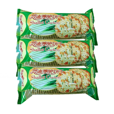 嘉士利葱油薄脆饼干163g咸味食品