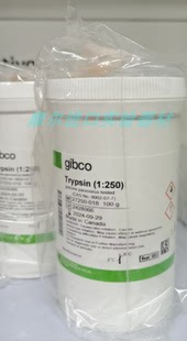 250 现货 胰蛋白酶 原装 Gibco 018 100g 27250