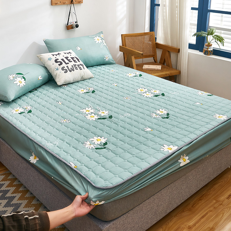 加厚夹棉床笠床罩床单单件防滑1.8m席梦思薄床垫防尘保护床套全包在类目 床上用品, 床笠中 - 来自Buy2taobao.com提供专业的淘宝代购服务