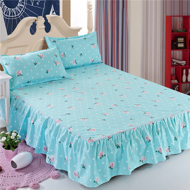 Bedspread giường váy giường bìa một mảnh nệm bụi bảo vệ tấm trượt tạp dề 1.5m1.8 doanh nghiệp giường mét bao gồm tất cả 2