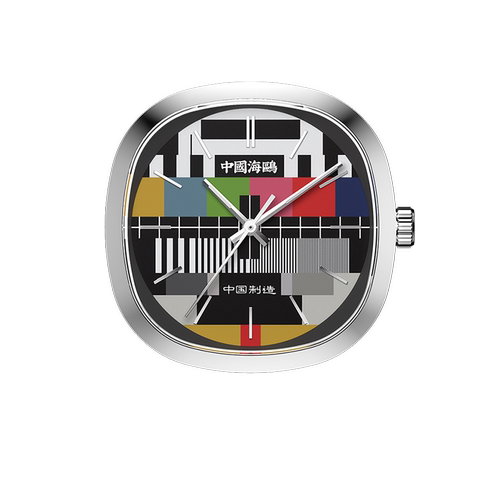 海鸥表经典星期二电视机石英手表桌面迷你台式摆件座钟D1051新款