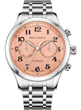 海鸥表自动机械腕表星期日历男士款式多功能商务休闲新款手表6175