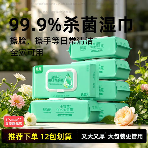 99.9%杀菌卫生湿巾家用大包装