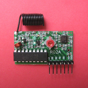 315M PT2272超再生无线接收模块点动互锁自锁接收头R02A 安防配件