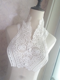 特价 日系甜美刺绣小披肩田园小清新多用衣领护颈花边假领 瑕疵款