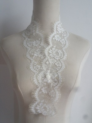 甜美网纱睫毛金线花边内搭假领子