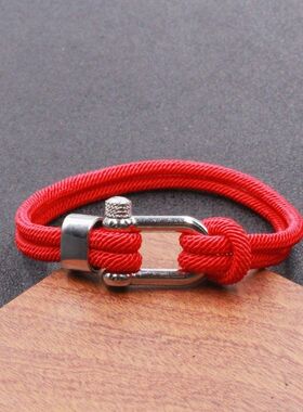 欧美时尚不锈钢型马蹄扣手链新款