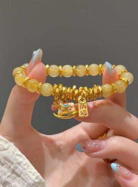新中式招财纳福手链轻奢新款小