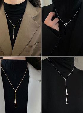 秋冬毛衣链睡觉不用摘潮项链高级