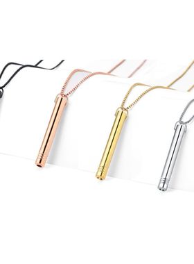 跨境热销钛钢冥想口哨正念