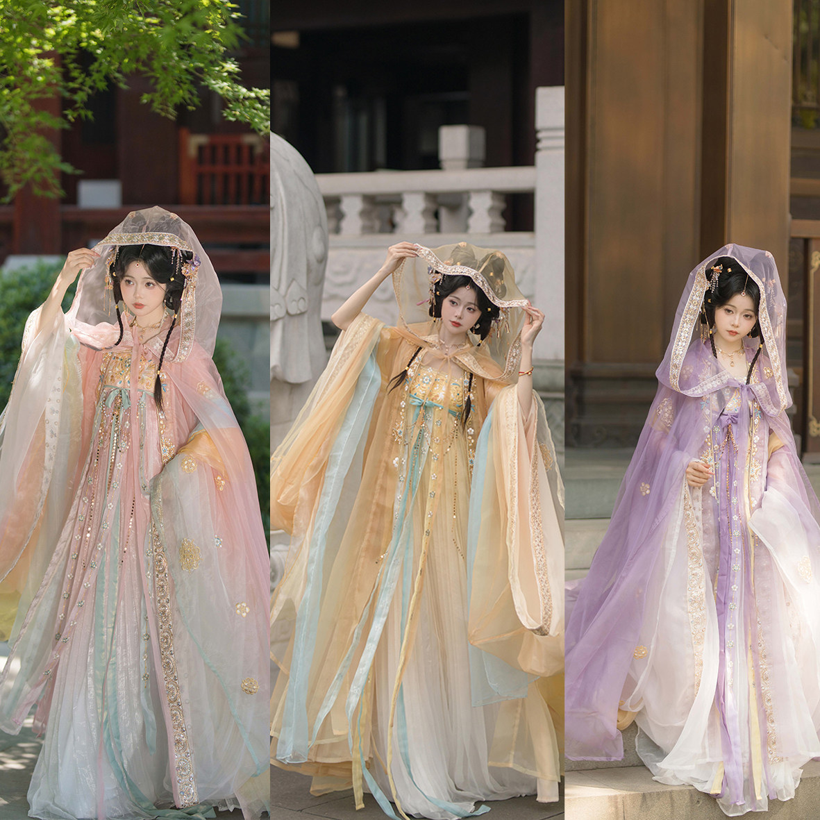 春夏唐风重工刺绣齐胸汉服裙