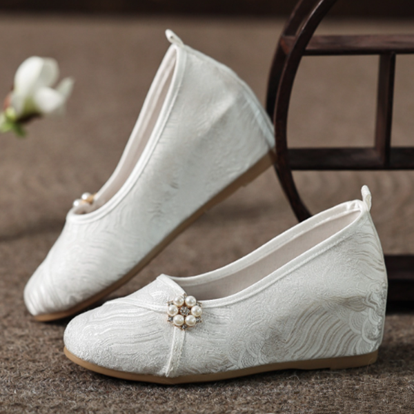 其他素色内增高旗袍鞋茶艺布鞋