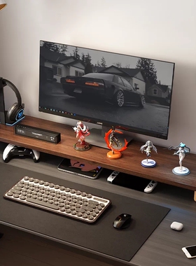 电脑桌台式显示器增高架底座托架办公桌隔板置物架收纳架支撑架子