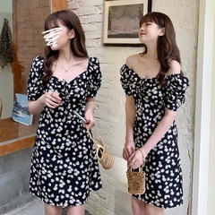 Zipper mesh red zouju loose top dress