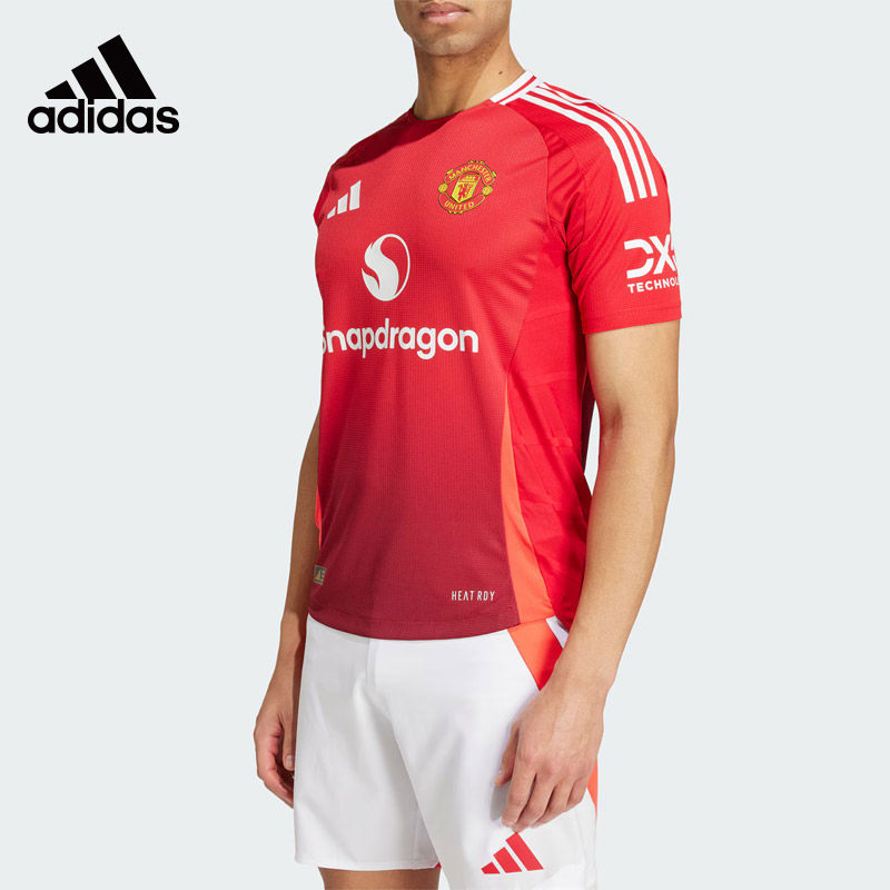 Adidas阿迪达斯24-25赛季曼联主场球员版足球短袖球衣JF1291