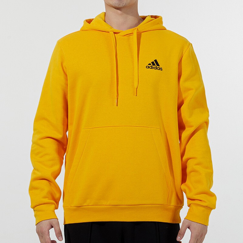 adidas阿迪达斯卫衣男黄色连帽