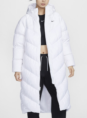 Nike耐克2024冬新款女子防风拒水羽绒服运动长款保暖外套HF7894