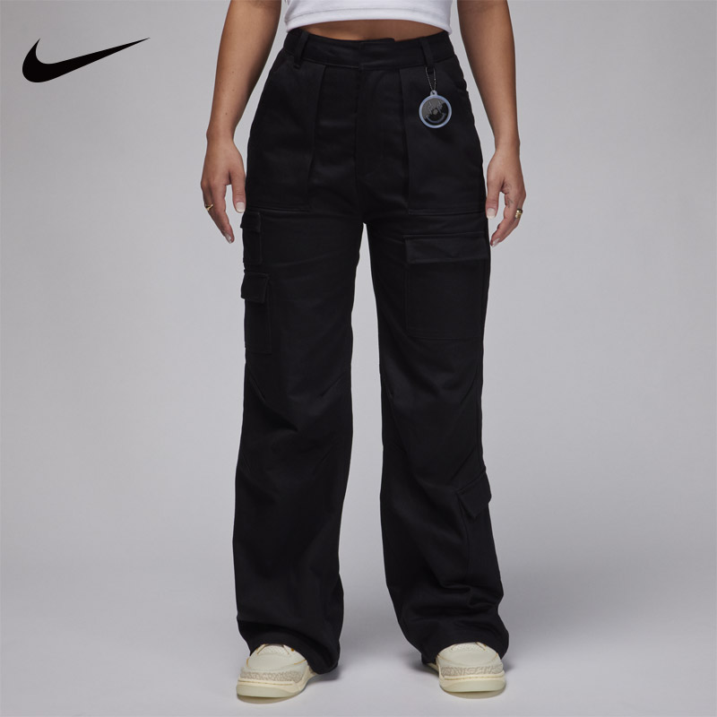 NIKE耐克秋季款Jordan× J Balvin联名女子纯色工装长裤FJ6150