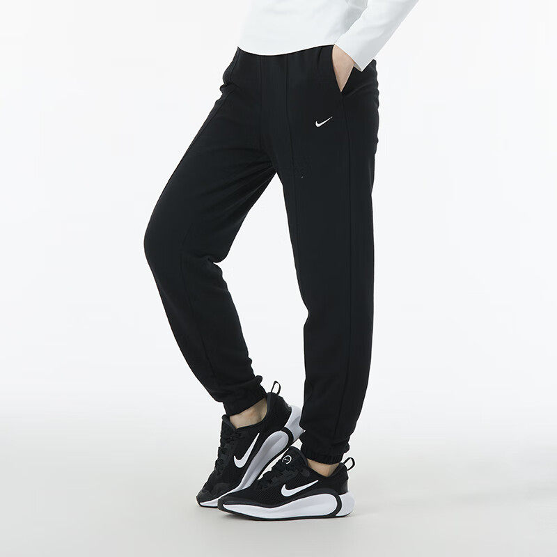 Nike耐克针织长裤女春季新款健身训练运动裤跑步休闲小脚裤FN2435