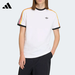 Adidas阿迪达斯三叶草男子圆领T恤3S TEE舒适休闲短袖上衣KC8639