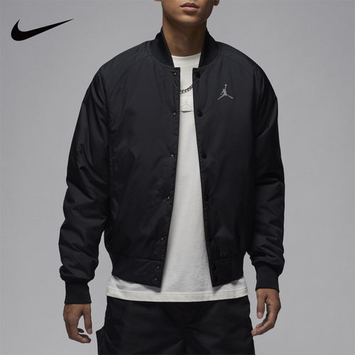 Nike耐克男子2025春款外套宽松梭织休闲保暖夹克立领棉服IB5608