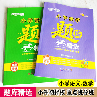 小升初小学语文数学题库精选真题真卷小考期中期末考试总复习资料五六年级学生适用知识总结