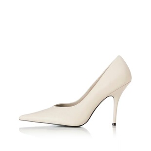 ALIAS MAE 意大利进口水牛皮尖头细跟高跟女时髦气质浅口百搭单鞋