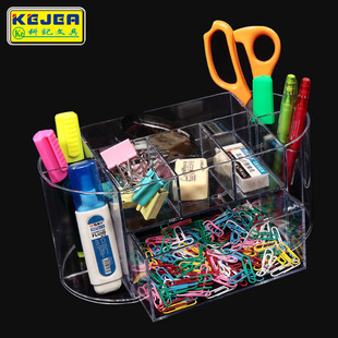 科记笔筒多功能创意时尚笔座韩国学生桌面收纳盒办公室摆件笔插架