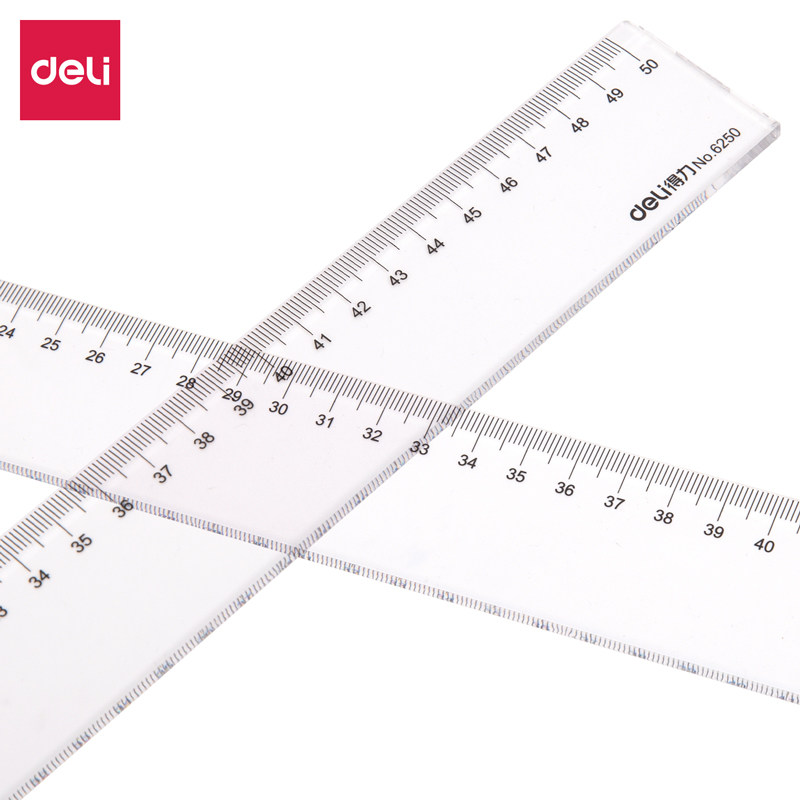 得力6250直尺50CM(1把）