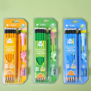 4为1盒 三角椴木铅笔HB 小鱼儿3272