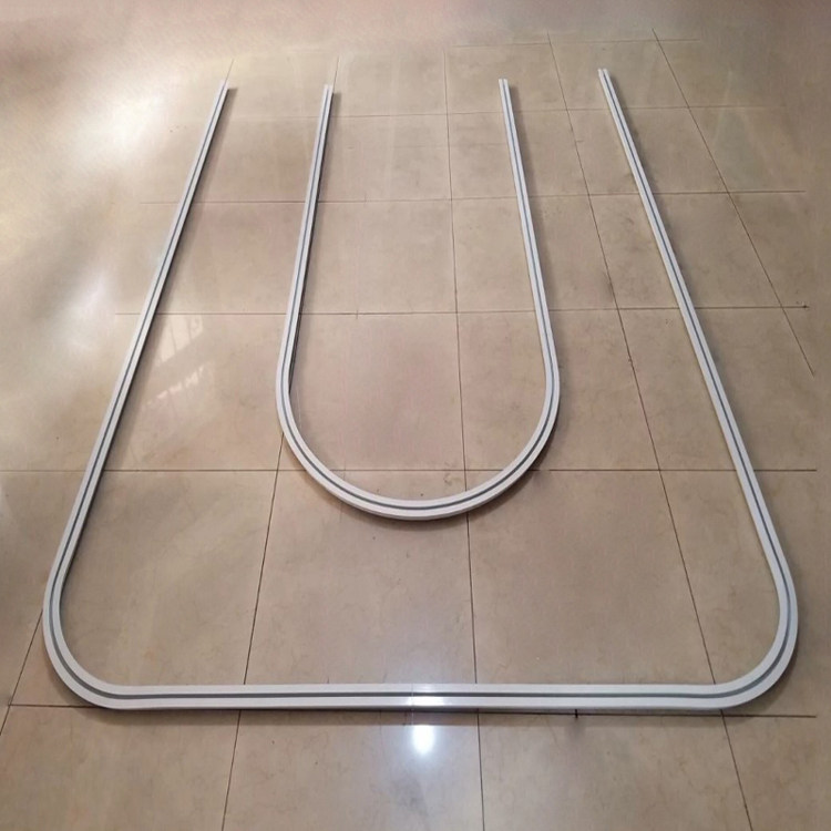 专业生产医院用输液天轨嵌入式隔帘轨道病房吊瓶架疗养院u型导轨