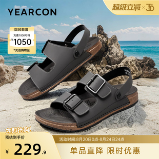 两用凉拖男士 意尔康男鞋 外穿海边沙滩鞋 2025夏季 勃肯休闲开车 凉鞋