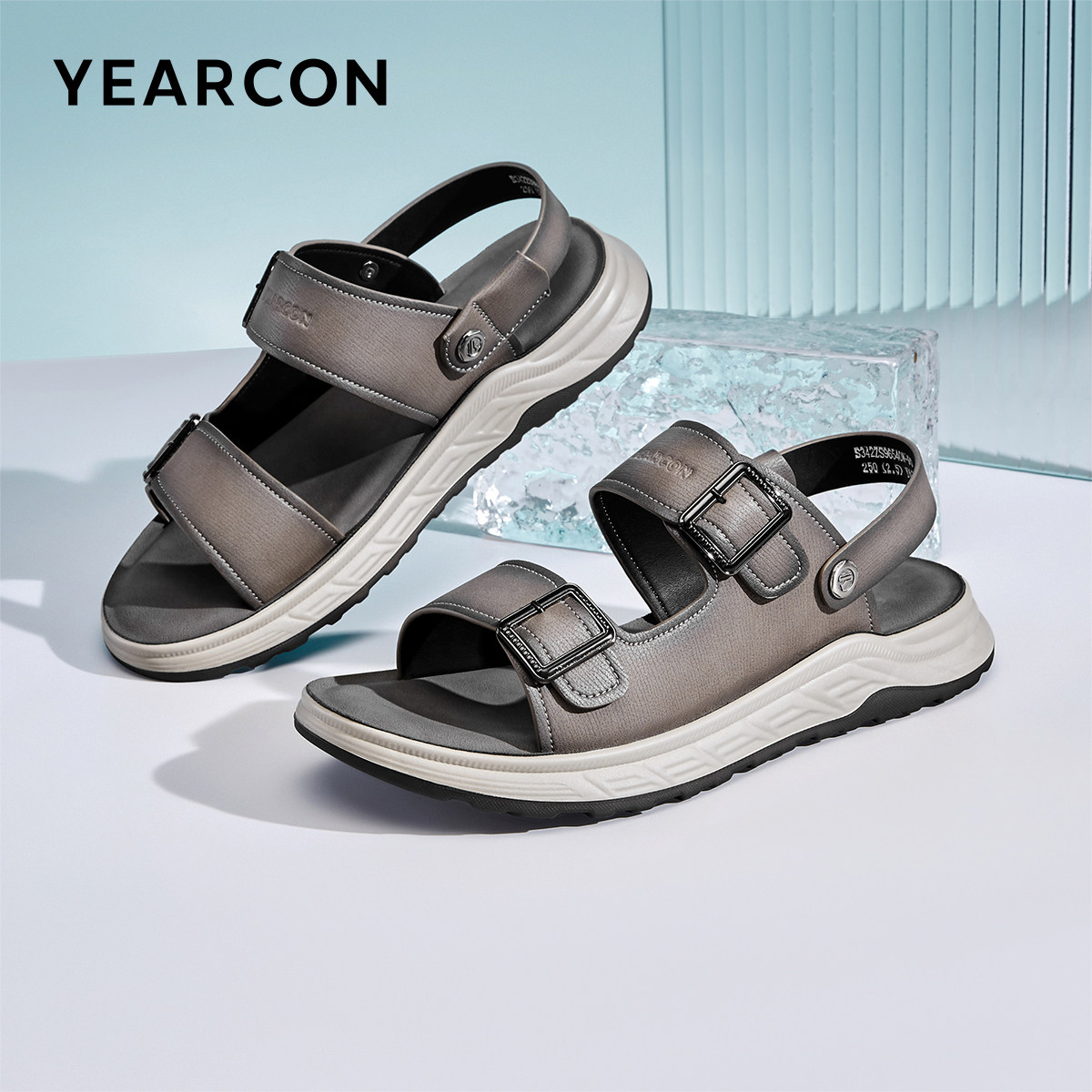 意尔康男鞋夏季男士休闲海边沙滩鞋户外开车凉鞋外穿凉拖两用男式