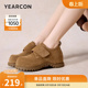魔术贴大头鞋 意尔康女鞋 休闲厚底全包勃肯鞋 内增高单鞋 春秋季