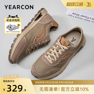轻便软底英伦风工装 低帮复古休闲鞋 男士 鞋 2025秋季 意尔康男鞋 新款