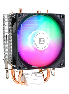 A200双铜管cpu风扇电脑散热器适用INTEL AMD台式机多平台大扇叶