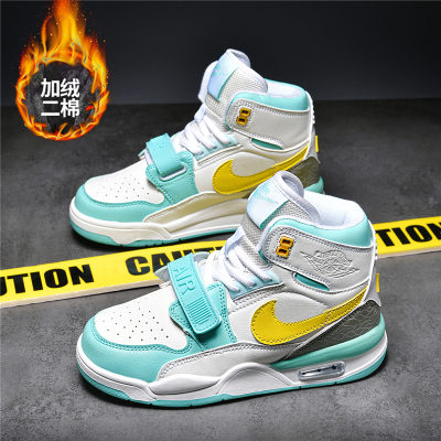 官网耐­­克冬季aj312男鞋高帮板鞋中大童加绒棉鞋莆田女运动鞋