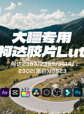 大疆转柯达2383/2393电影感lut调色dlog、709仿复古胶片航拍预设
